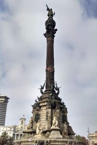 Christopher Columbus Monument and Visit Barcelona tourism bureau