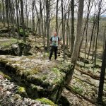 Nick Kulnies poses on the escarpment of the Bruce Trail