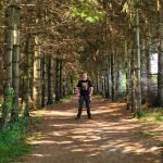 Nick Kulnies on a trail during our hiking adventure