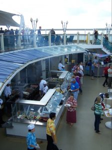 Cruising tips for beginners - watch the buffets you will find on board a cruise ship.