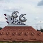 Route 66 sign in Tucamcari, New Mexico during the Roguetrippers road trip in 2015.