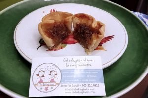 The Baking Twins butter tarts from the Great Canadian Butter Tart Festival that the Roguetrippers visited in Paris in October 2018.
