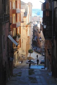 The City of Cagliari Sardinia is very mountainous and the streets can be difficult to walk for some people