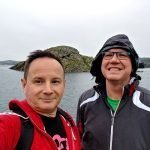 Roguetrippers visit the viking settlement in Norway in the rain, and wind.