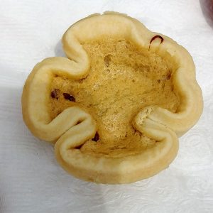 Delicious buttertart at the festival in Midland, Ontario