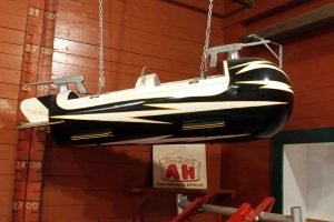 Exhibits from Crystal Beach Amusement Park on display at the Herschell Museum