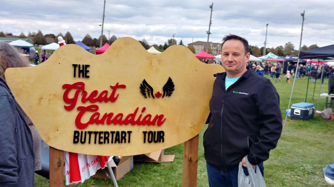 Greg from Roguetrippers at the All Canadian events Butter Tart Festival in Paris Ontario 2018
