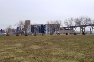 Wilkeson point park Buffalo - with a Robert Indiana sculpture.