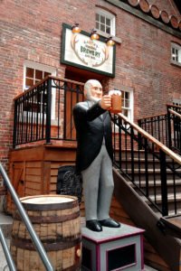 Alexander Kieth raises a pint in Nova Scotia