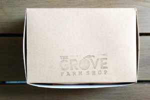 A box of treats from the Grove Farm Shop