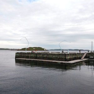 view of George's Island and melted lamps