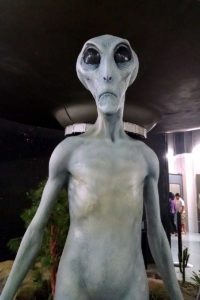 Aliens at the weird UFO Museum in Roswell