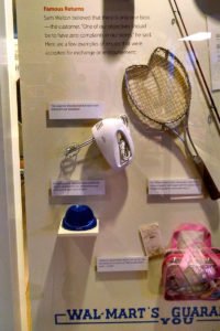 unusual exhibit at the Walmart Musuem