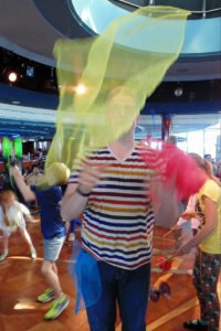roguetrippers learn circus performing when they stay aboard cruise ship
