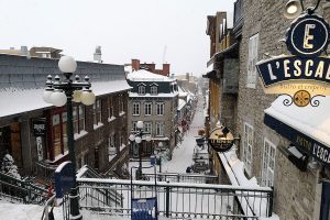 Stacy Milford of Rogue Trippers at the Vieux Quebec
