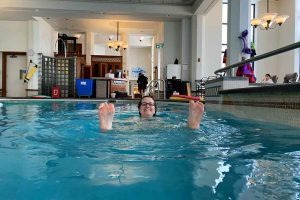 Roguetrippers had the entire pool and hot tub to ourselves at the Chateau Frontenac