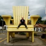 The world's largest Muskoka Chair in Gravenhurst, Ontario