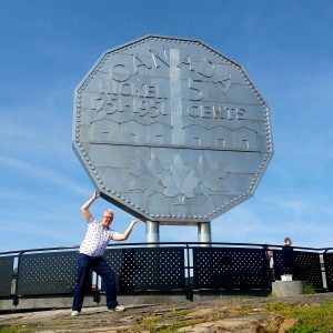 The Big Nickel is one of Canada's Best Road Side Attraction