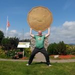 Roguetrippers love visiting Roadside attractions like the Big Loonie Monument