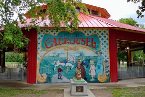 An Antique Herschell Carrousel in the centrepiece of Riverside Park in Guelph