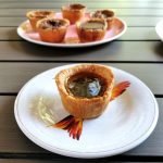 Roguetrippers enjoy San Agostino's salted Caramel butter tarts