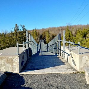 Ranney Gorge Suspension Bridge is a beautiful place