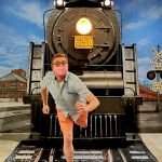 Nick Kulnies having some fun at the Perth County Museum