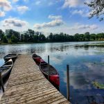 Roguetrippers go canoeing on Lake McCarthy in Stratford.