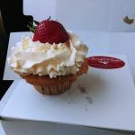 Strawberry Rhubarb cupcake from Bread and Butter Bakery Kingston