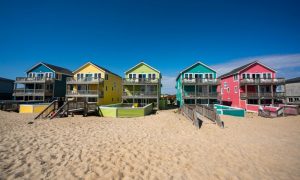 North Carolina's outer banks is a great place to visit to reduce stress.
