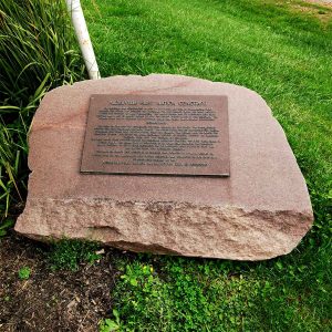 Alderville First Nation cenotaph Marker and Plaque