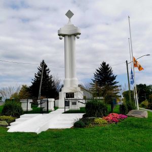 Alderville First Nations War monument is a unique attraction in Roseneath to pay your respects