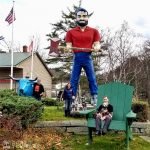 Giant Paul Bunyan and Babe the Blue OX in Rutherford Maine