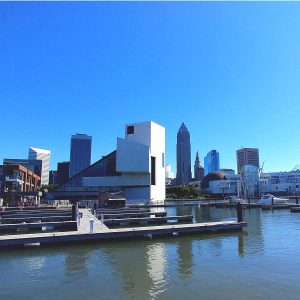 Downtown cleveland Ohio's beautiful waterfront is a top destination to visit