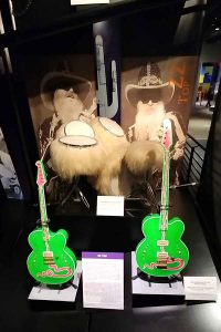 Many classic musicians like ZZ TOP are on exhibit at the Rock Hall.