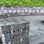 The Witch trials victims memorial at Proctors Ledge Salem Danvers MA 