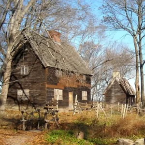 Salem Pioneer village is where Thackary Binx lived in Hocus Pocus