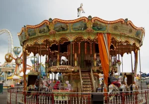 Carousels on Morey's Piers in Wildwoods New Jersey