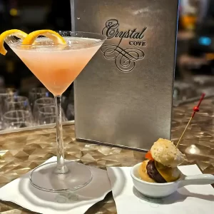 Cocktails on board crystal cruises are a work of art