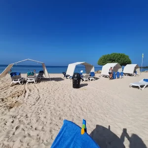 Beach Cabanas at all-inclusive Resort