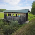 Covered bridge at the Cranberry Bog