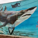 Shark Mural Newport aquarium