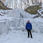 Frozen Tiffany Falls in Hamilton Ontario